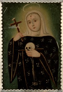Saint Rita of Cascia by Mexican School